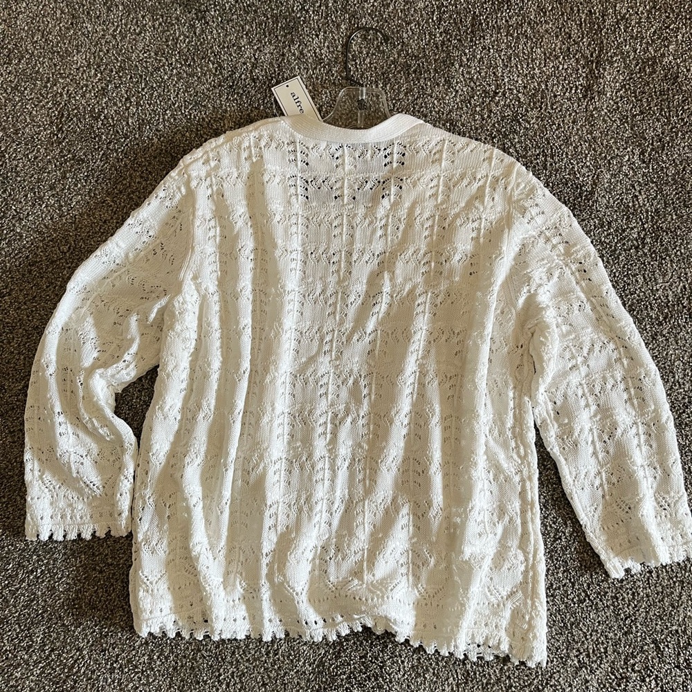 Alfred Dunner Sweater Set One Piece Large